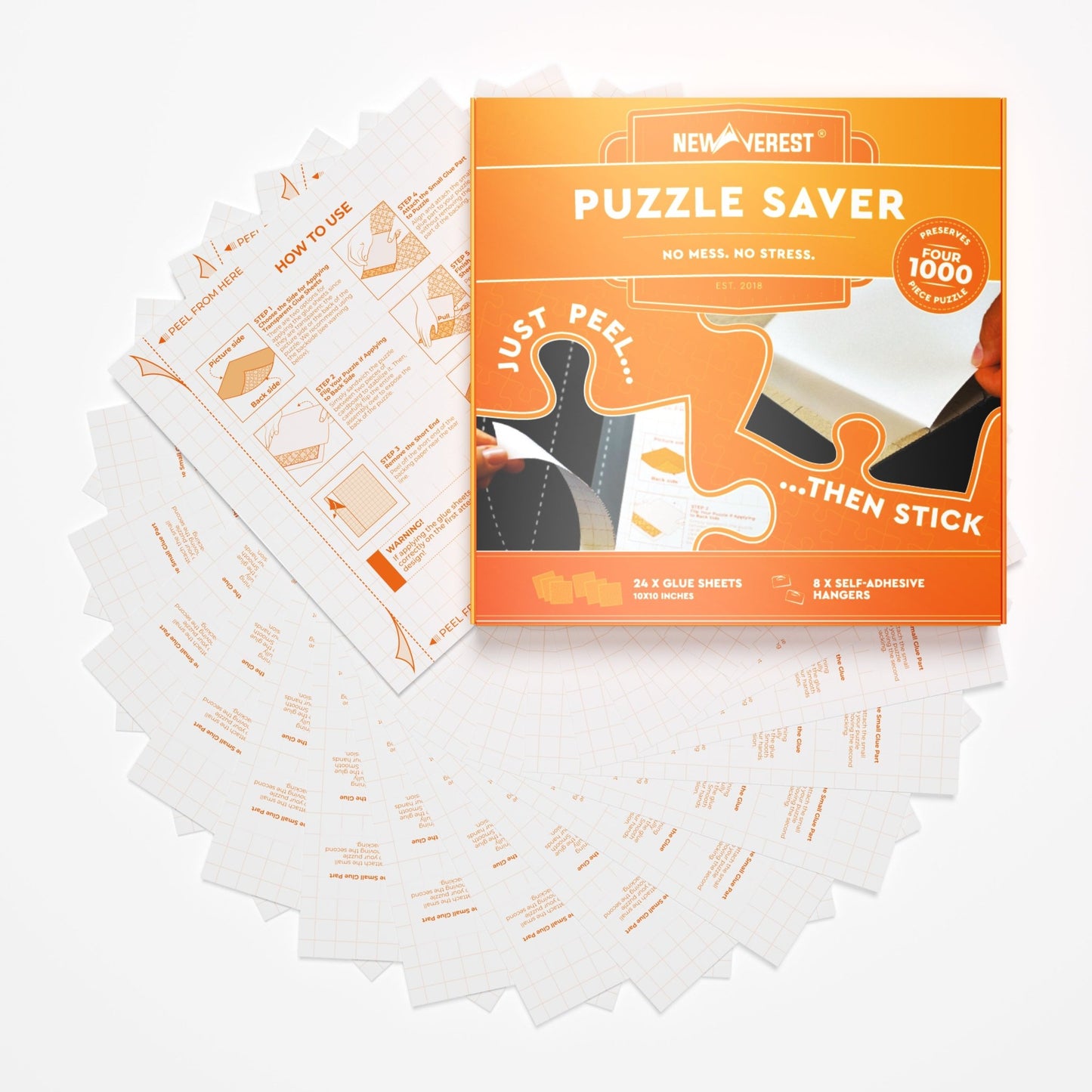 Newverest Puzzle Saver Glue Sheets - Set of 24 - Newverest