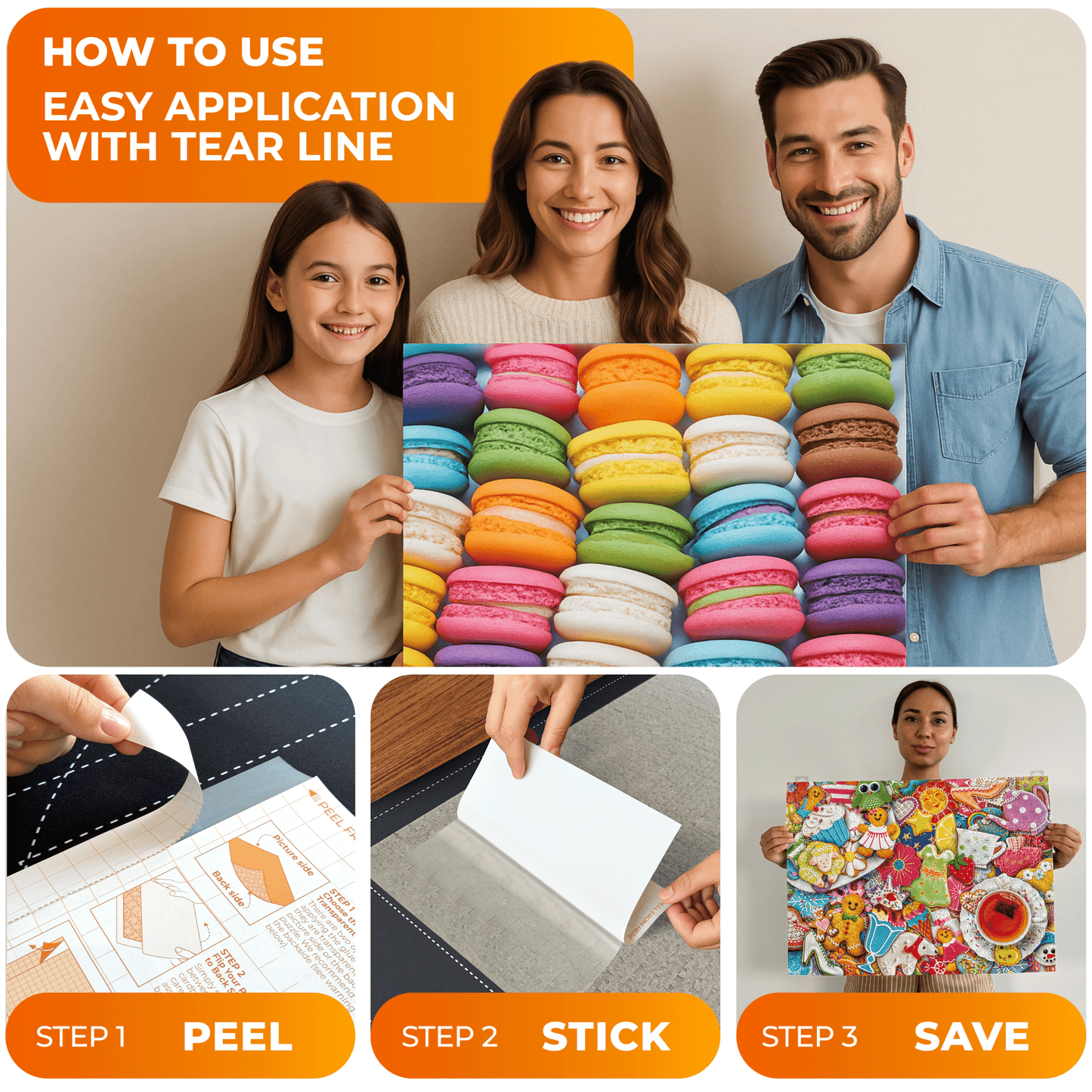 Newverest Puzzle Saver Glue Sheets - Set of 6 - Newverest