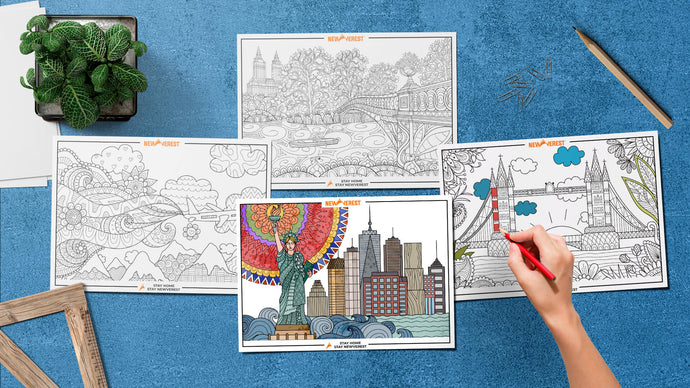 FREE Travel-Inspired Coloring Pages