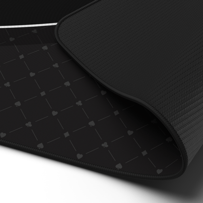 Newverest Blackjack Mat in Black - 70" x 30" - Newverest