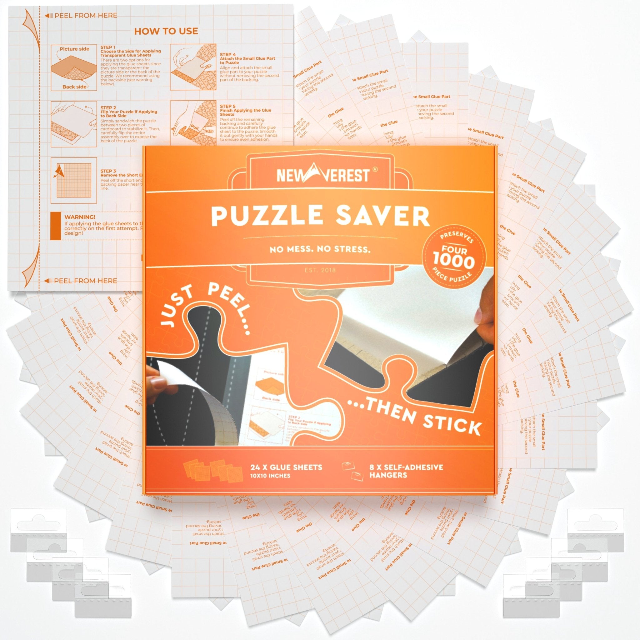 Newverest Puzzle Saver Glue Sheets - Set of 24 - Newverest