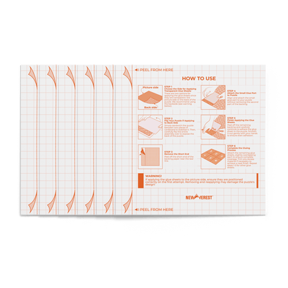 Newverest Puzzle Saver Glue Sheets - Set of 6 - Newverest