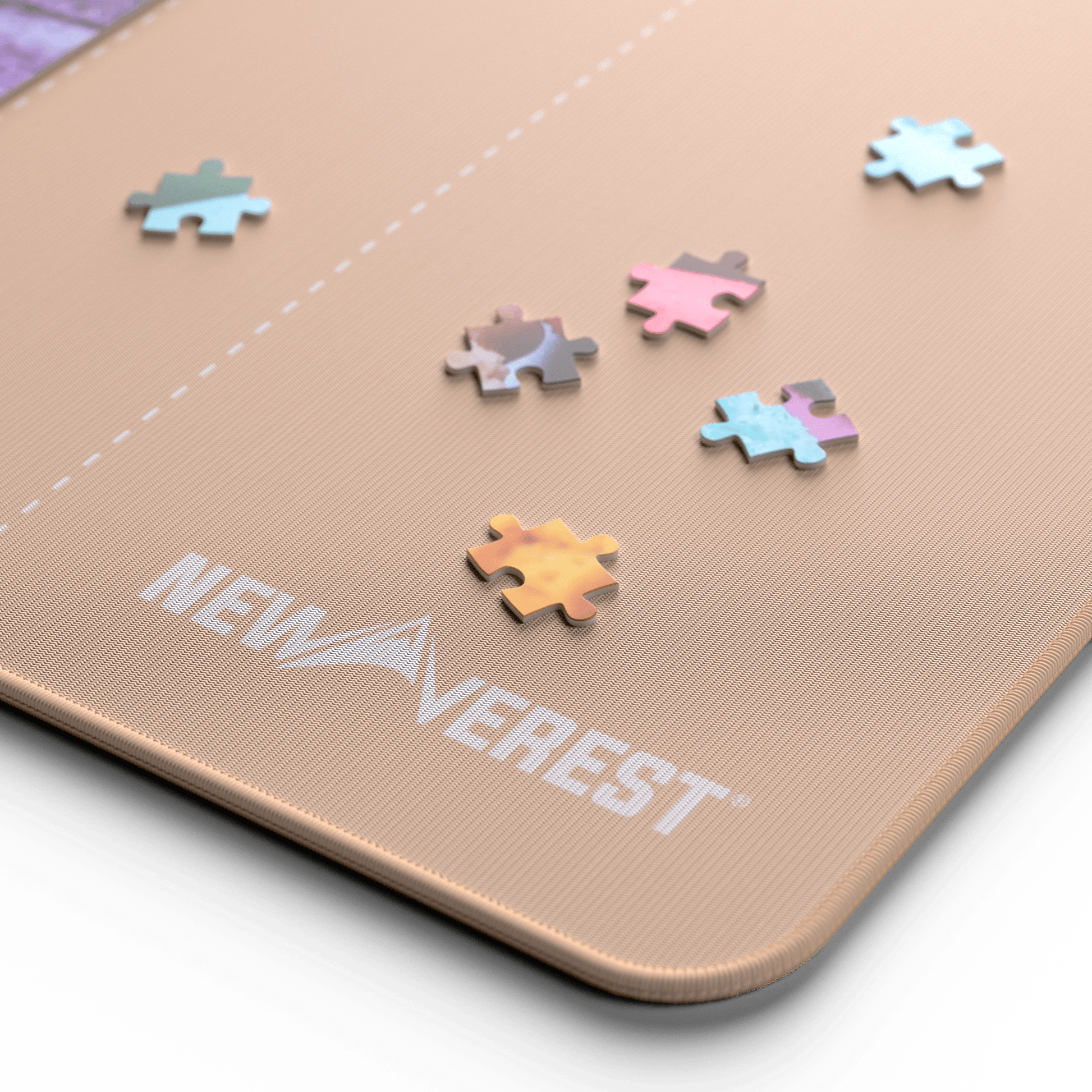 Newverest, 1000 Piece Roll - Up Puzzle Mat in ROSE GOLD - "Blushing Genius" - Newverest