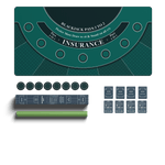 Blackjack Mat 70" x 35", Blackjack Table Top for Home Game Nights - Newverest