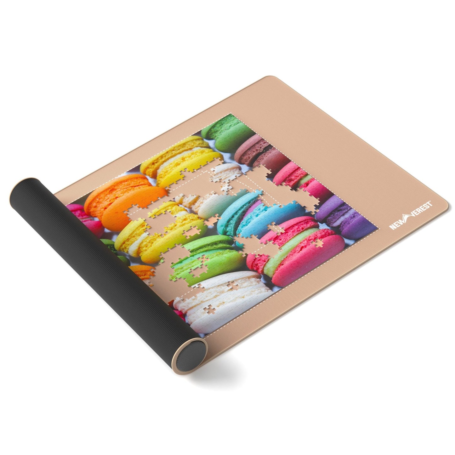 Newverest, 1000 Piece Roll - Up Puzzle Mat in ROSE GOLD - "Blushing Genius" - Newverest