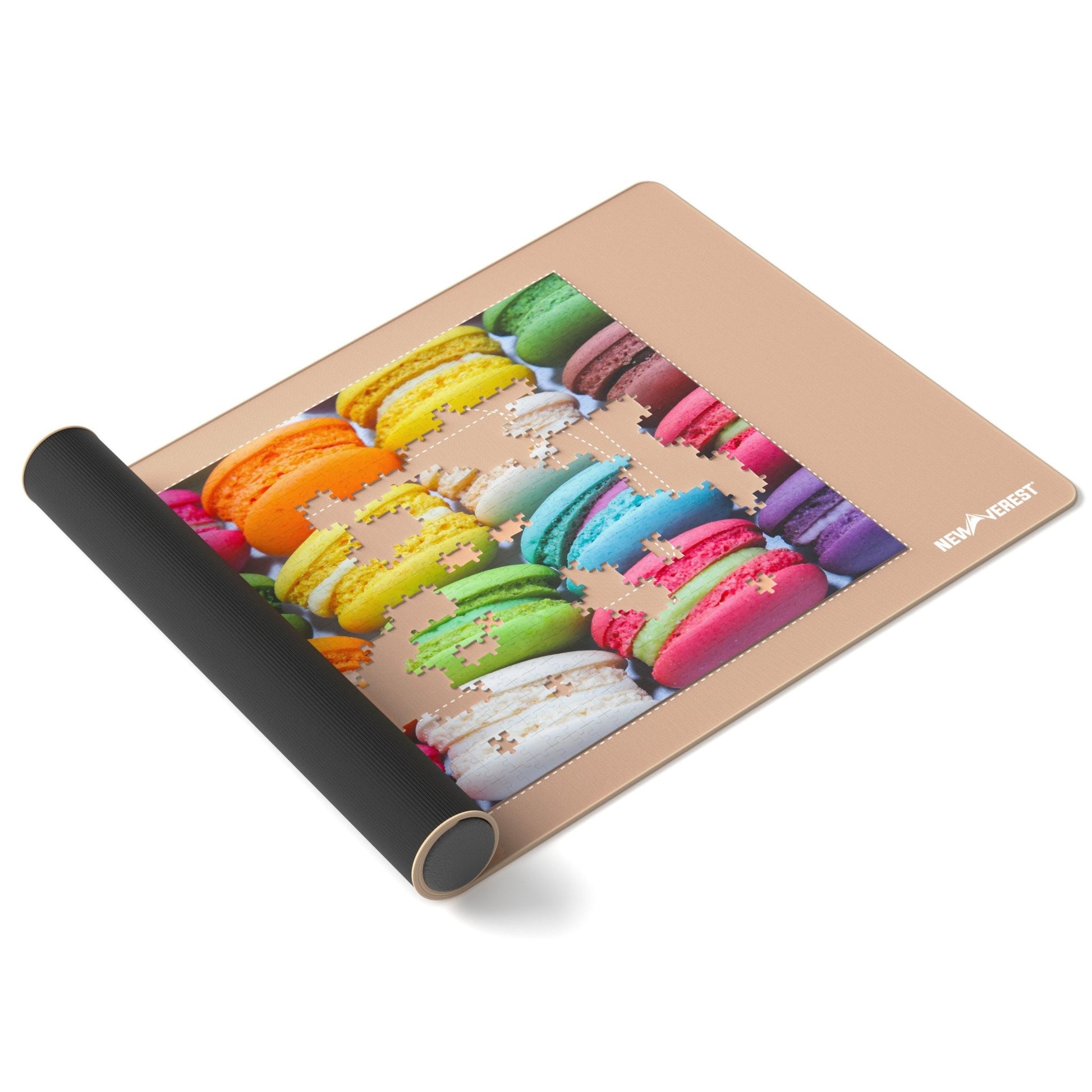 Newverest, 1000 Piece Roll - Up Puzzle Mat in ROSE GOLD - "Blushing Genius" - Newverest