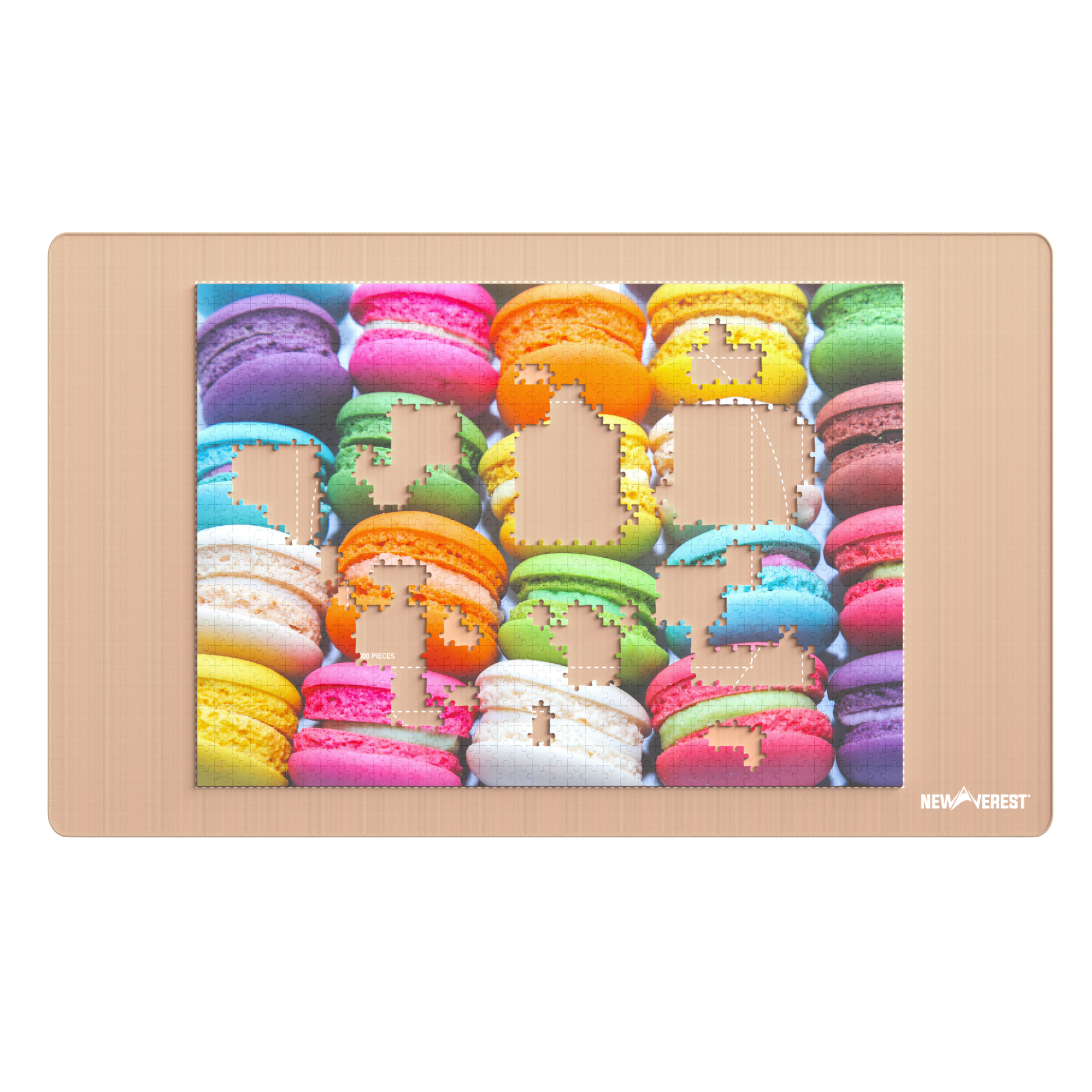 Newverest, 1000 Piece Roll - Up Puzzle Mat in ROSE GOLD - "Blushing Genius" - Newverest