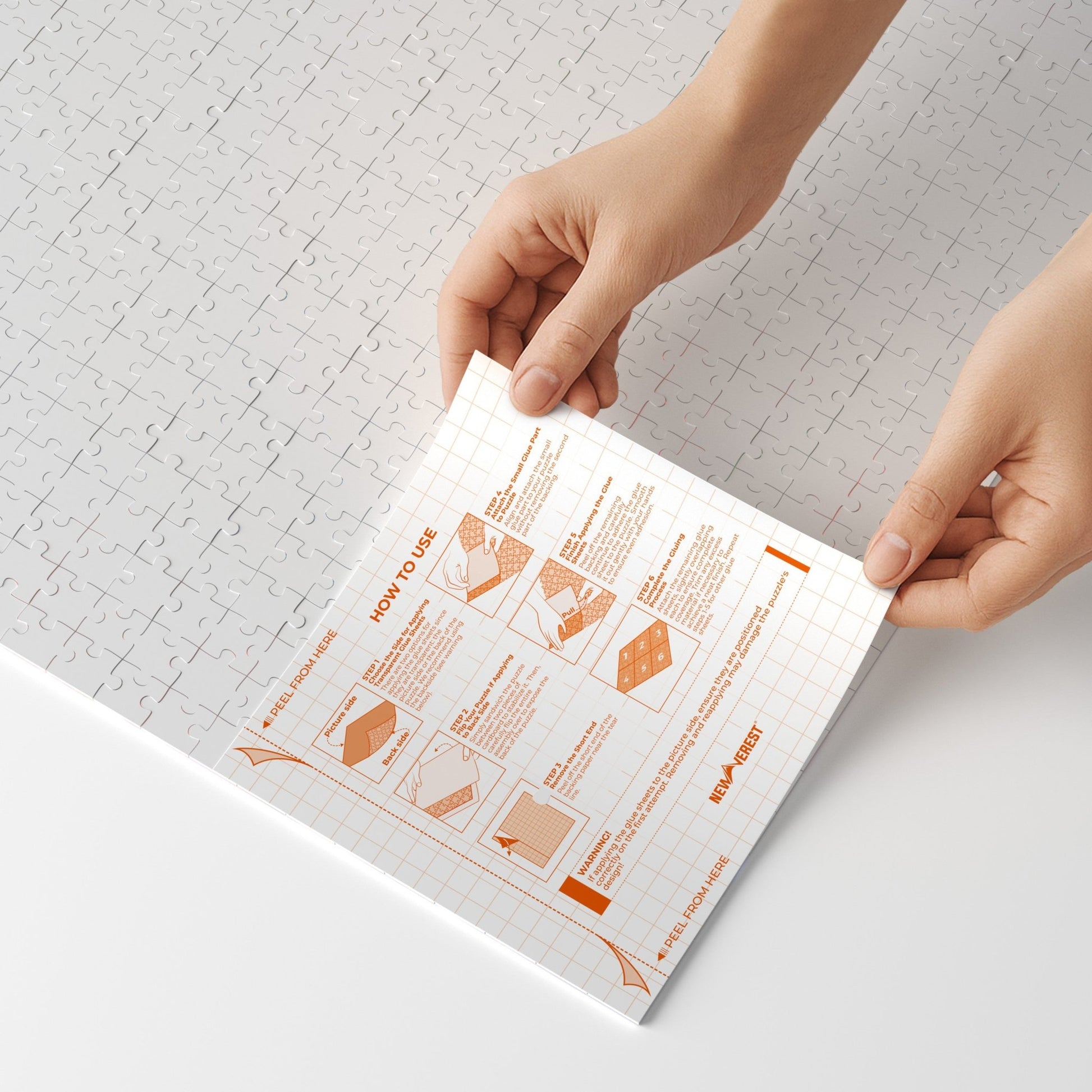 Newverest Puzzle Saver Glue Sheets - Set of 6 - Newverest