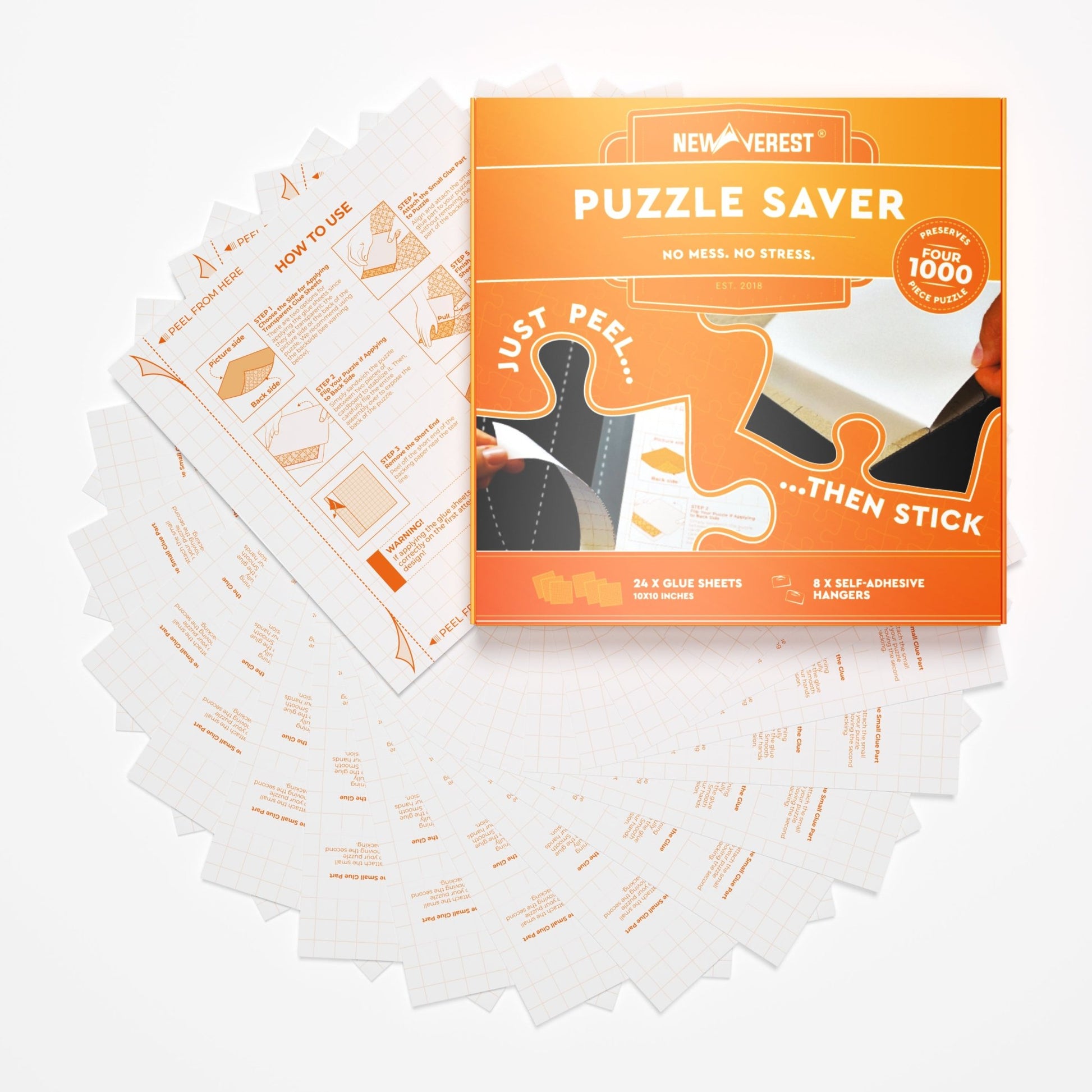 Newverest Puzzle Saver Glue Sheets - Set of 24 - Newverest