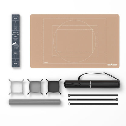 Newverest, 1000 Piece Roll - Up Puzzle Mat in ROSE GOLD - "Blushing Genius" - Newverest