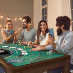 Blackjack Mat 70" x 35", Blackjack Table Top for Home Game Nights - Newverest