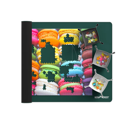Newverest, 1000 Piece Roll - Up Puzzle Mat in FOREST GREEN – "Piece & Quiet" - Newverest