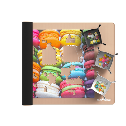 Newverest, 1000 Piece Roll - Up Puzzle Mat in ROSE GOLD - "Blushing Genius" - Newverest