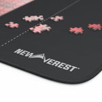 Puzzle mat smooth polyester surface showing pieces locked in place