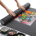 Newverest Puzzle Mat Roll Up for 3000 Pieces - Jumbo 55" x 35.5" Storage Solution