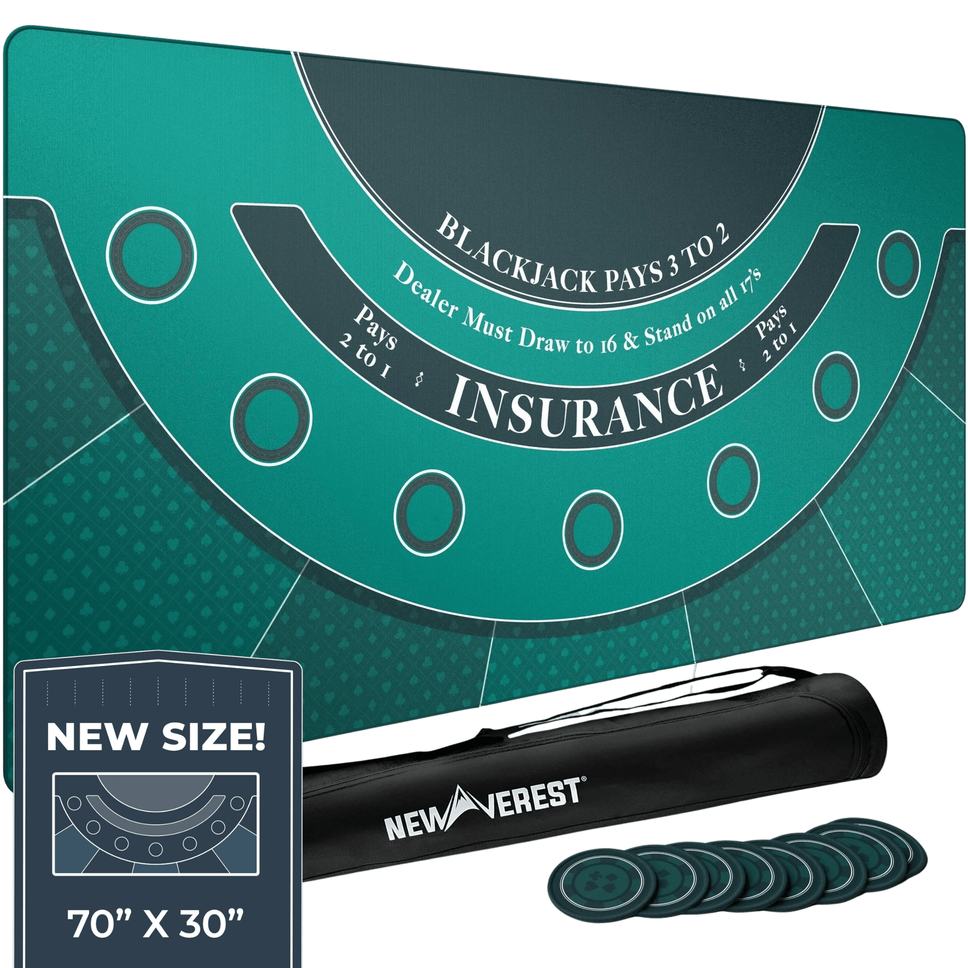 Newverest Blackjack Mat 70" x 30" - Newverest