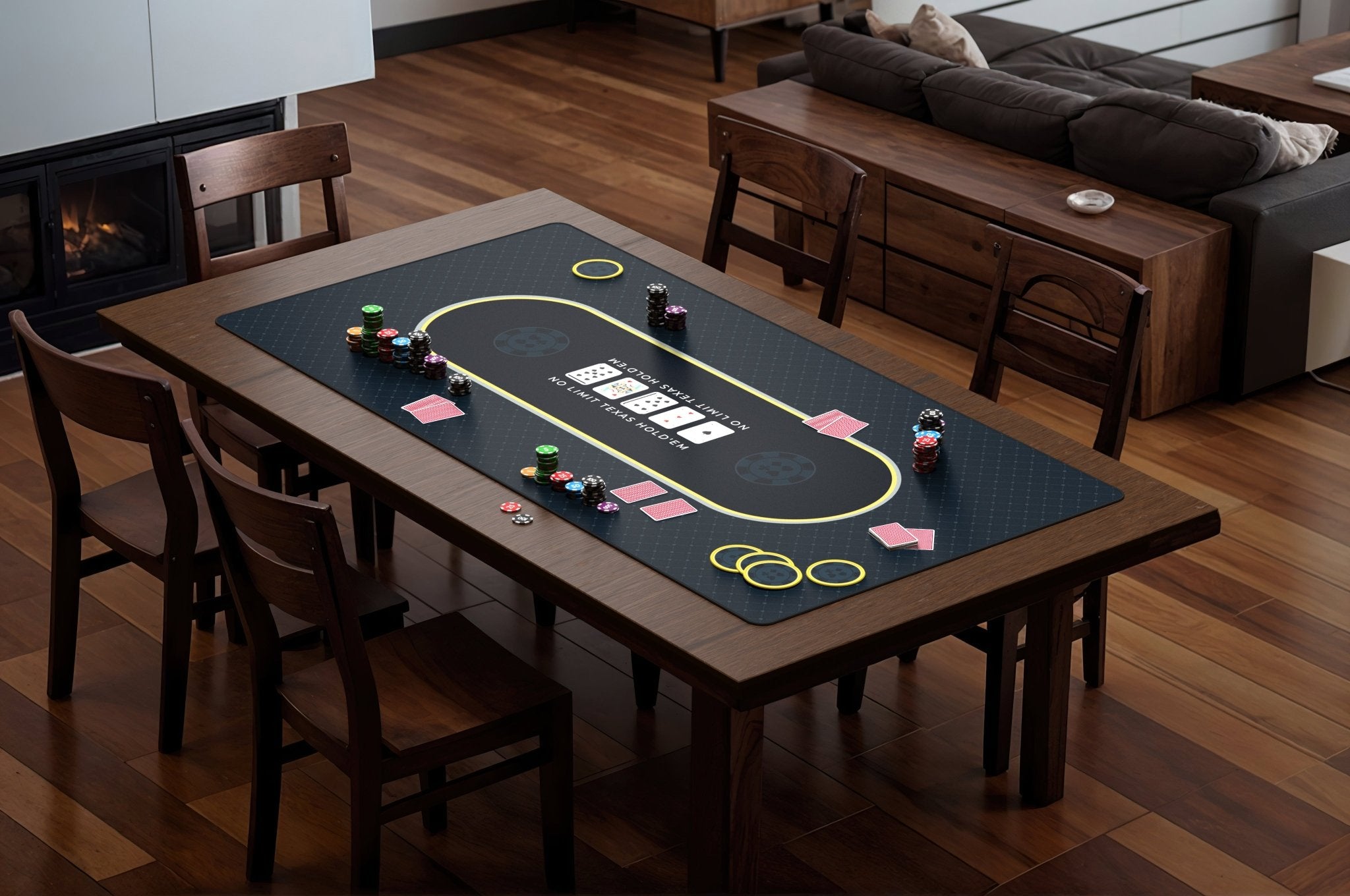 Newverest Poker Table Top in Black - 70" x 30" - Newverest
