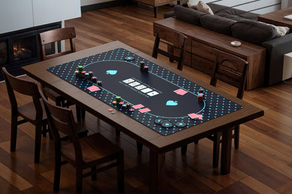 Texas Hold'em Poker Table Top 70" x 35" Up to 10 Players