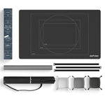 Newverest puzzle mat flat layout showing full 39.4x23.6 inch surface with included components