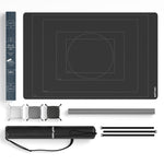 3000 piece puzzle mat roll up with storage bag, foam tube, Velcro straps, sorting trays, and gift-ready packaging