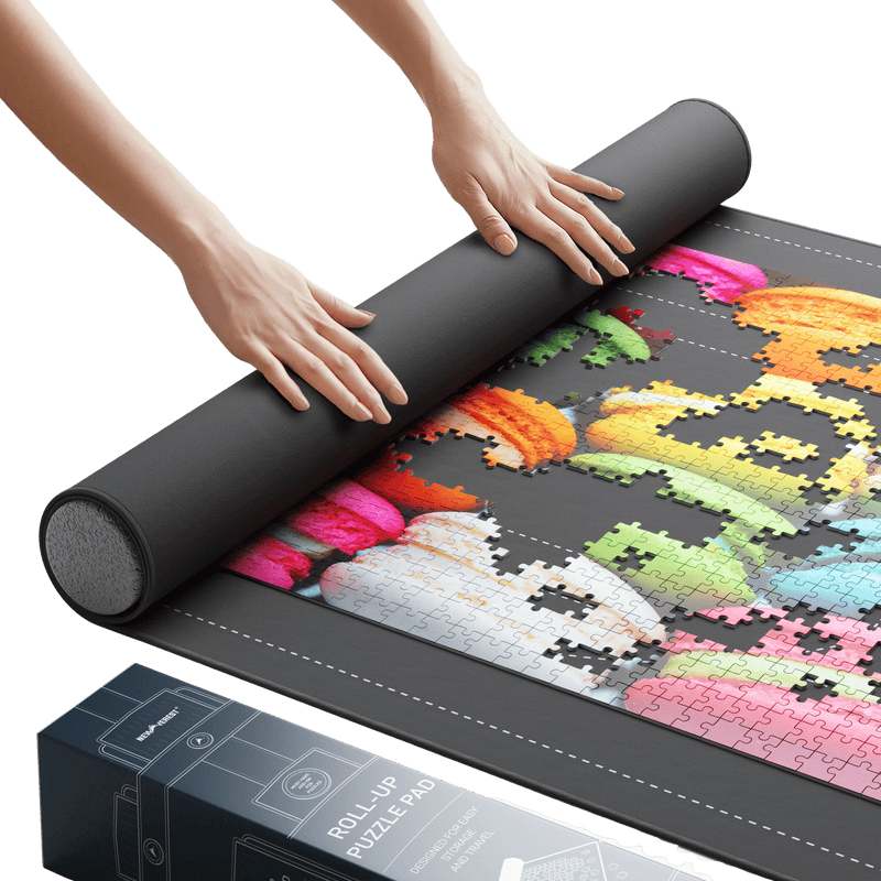 1500 piece puzzle mat with non-slip base and roll-up storage - Newverest