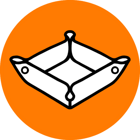 Stackable sorting trays icon with puzzle tray as icon image