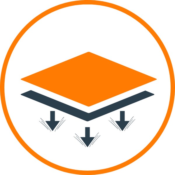 icon for non slip rubber bottom