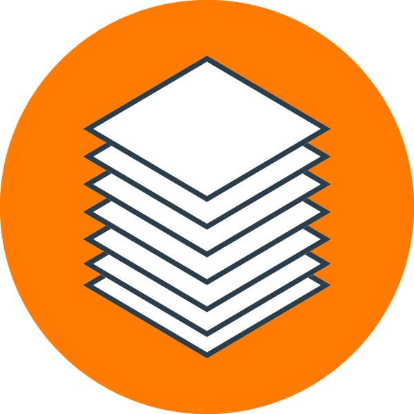 twelve to twenty-four glue sheets icon