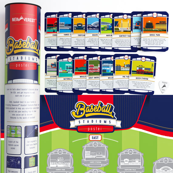 Major League Ballparks Scratch-off Chart – Pop Chart