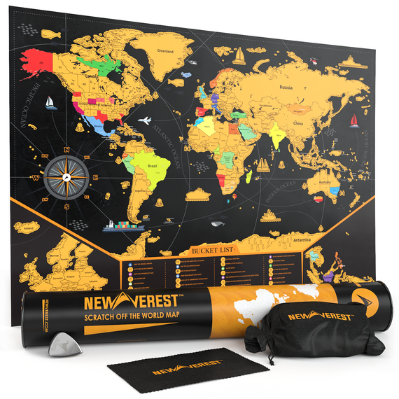 World Scratch Off Map: Travel the World and Track Your Travels