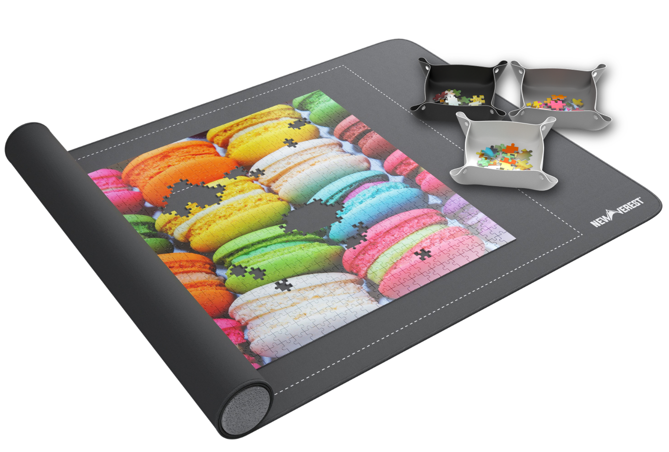 Newverest Roll-Up Puzzle Mat with sorting trays